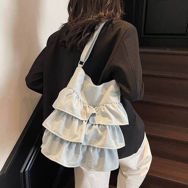 Ruffle Bag Tote Plain
