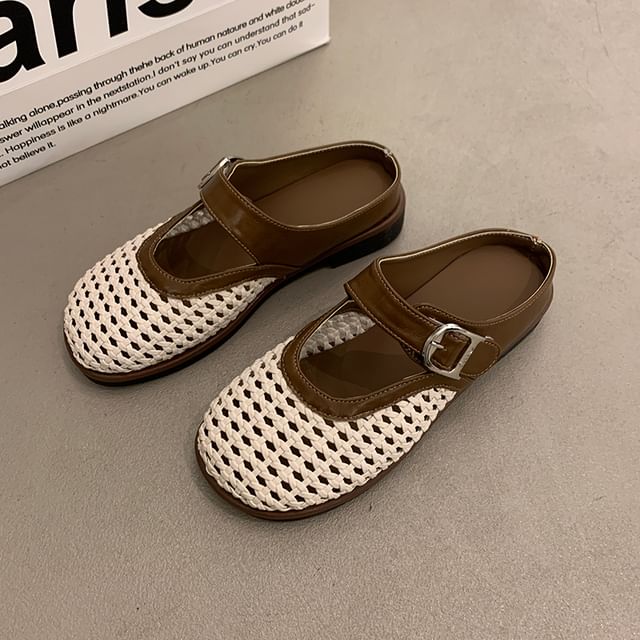 Buckled Panel Mules
