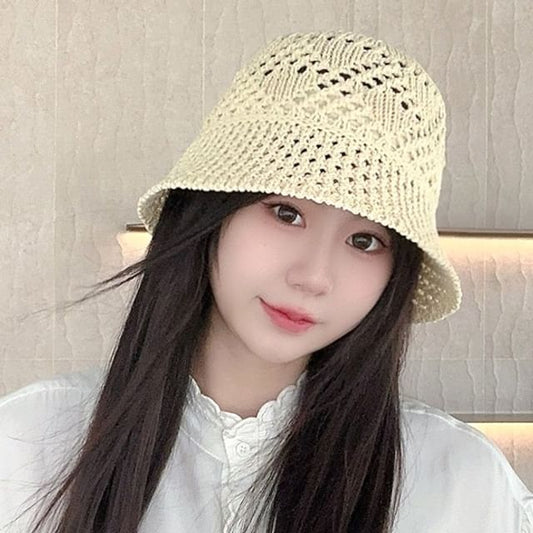 Cloche Straw Plain Hat