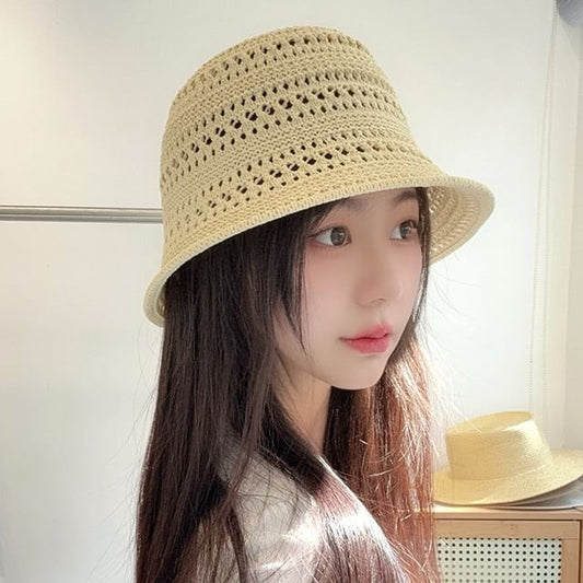 Plain Cloche Straw Hat