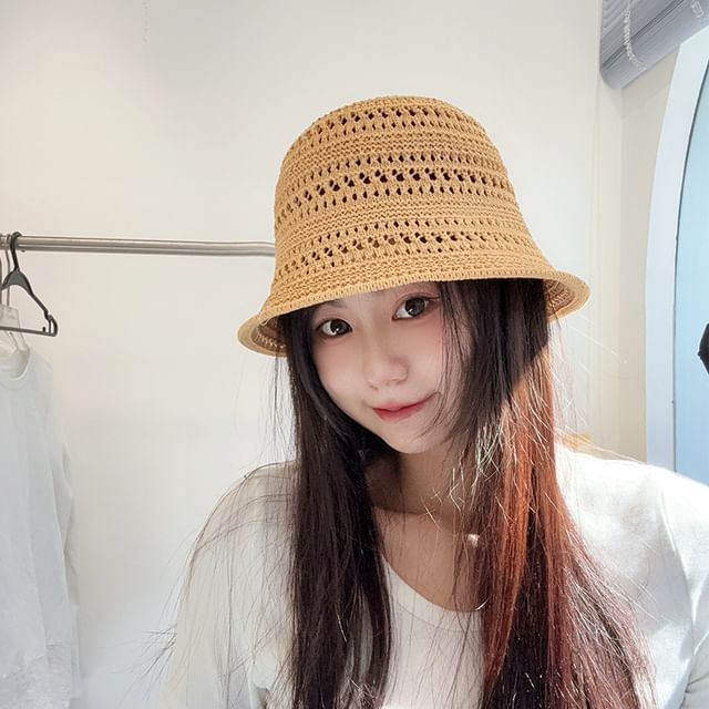 Plain Cloche Straw Hat