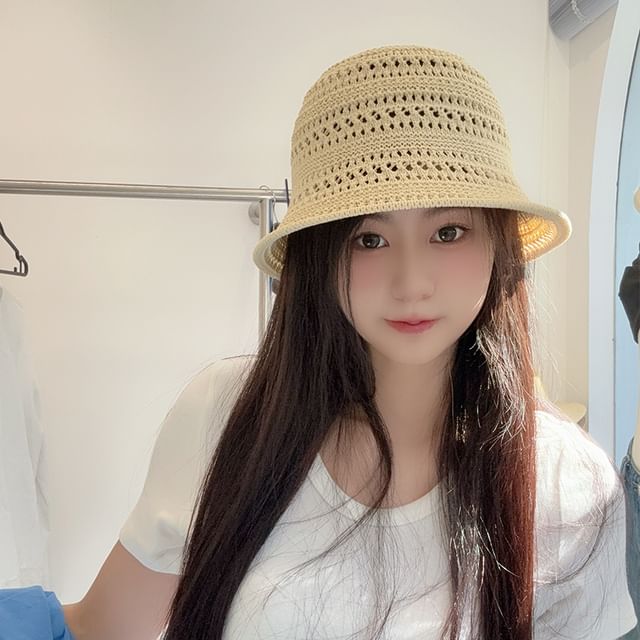 Plain Cloche Straw Hat