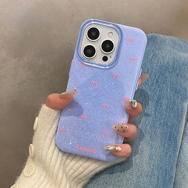 Bow Phone Case Glitter