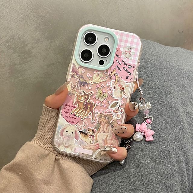 / Case Set Strap Animal Phone