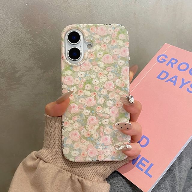 Phone Strap / Floral Set Case
