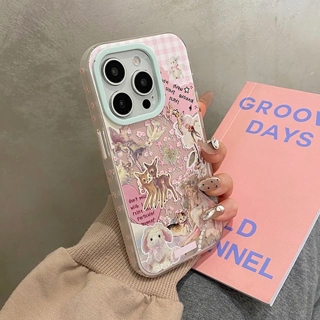 / Case Set Strap Animal Phone