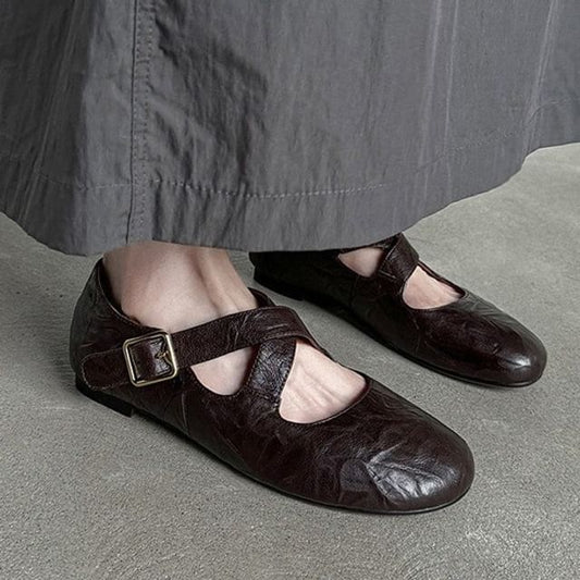 Jane Cross Strap Mary Shoes