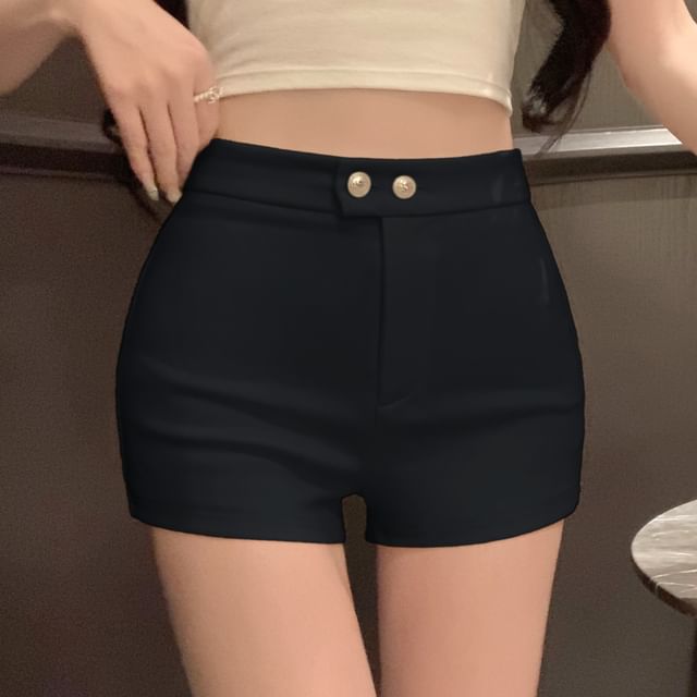 Hot Waist Plain Pants High
