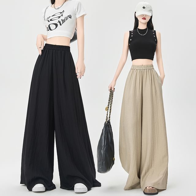 Waist Plain High Designs) Culottes (Various