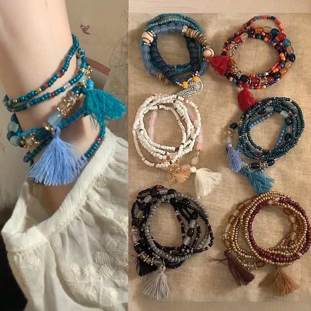 Tassel Designs) (Various Bead Bracelet