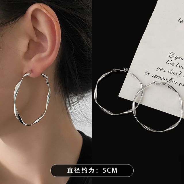 (Various Hoop Designs) Alloy Earring Twisted