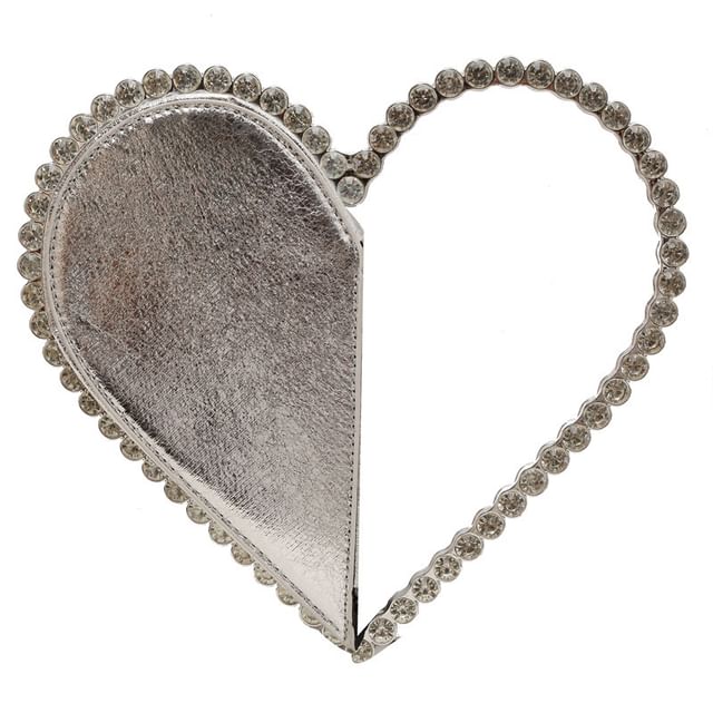 Velvet Heart Rhinestone Bag Hand
