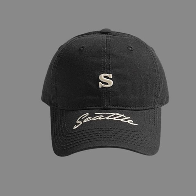 Letter Embroidered Cap