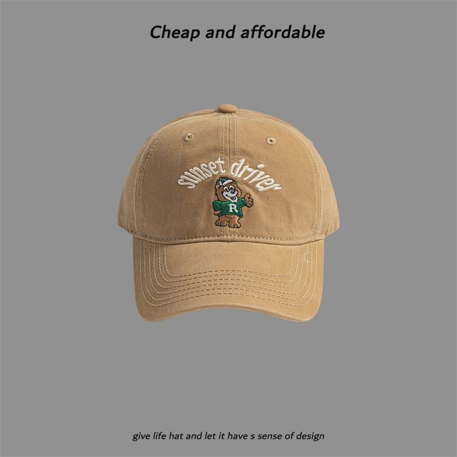 Embroidered Cap Bear