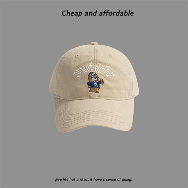 Embroidered Cap Bear