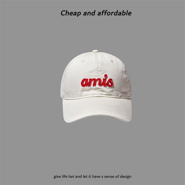 Cap Letter Embroidered