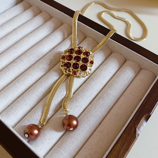 Faux Necklace Designs) Gemstone / Alloy (Various