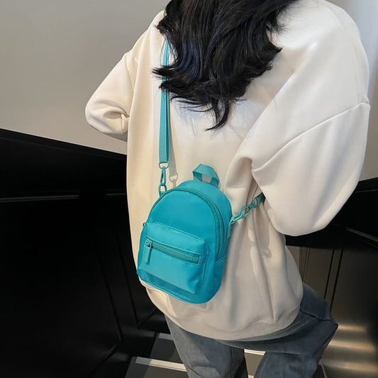Backpack Plain Multi-Pocket