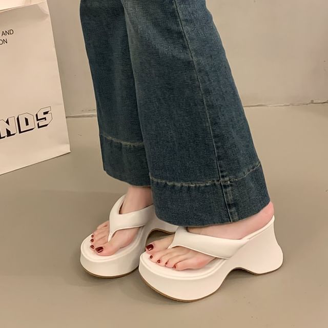 Heel Platform Wedge Flops Flip