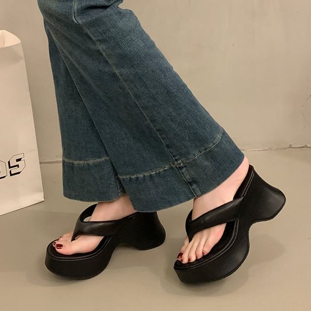 Heel Platform Wedge Flops Flip