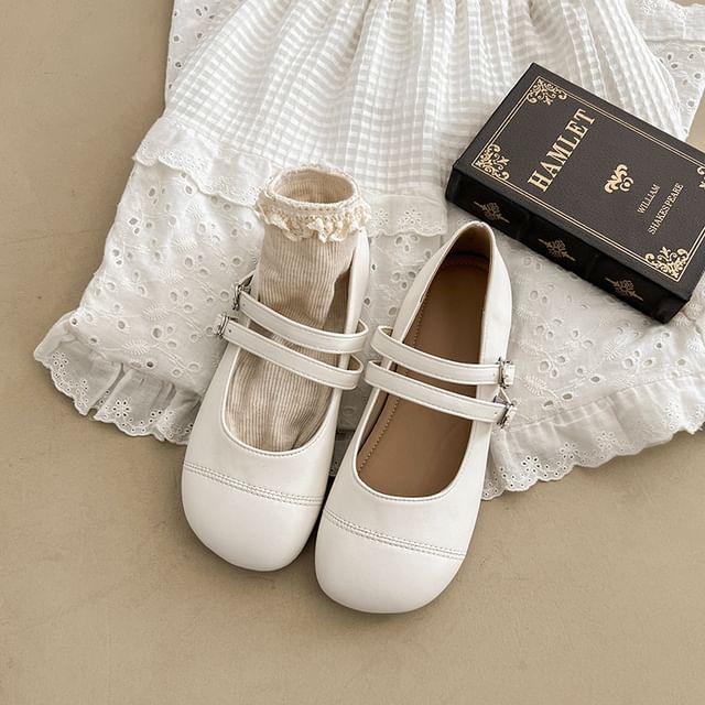 Jane Shoes Strap Mary Double