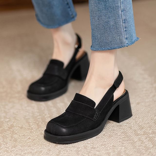 Sandals Chunky Heel Slingback