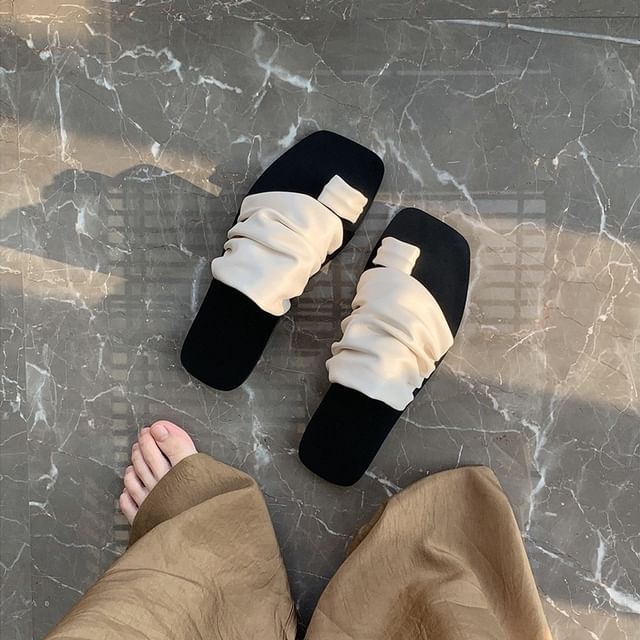 Loop Sandals Flat Slide Toe