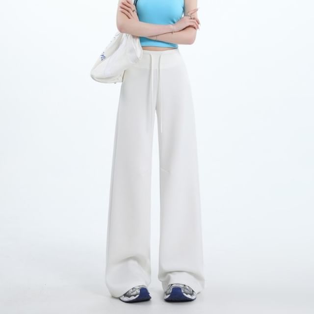 (Various Designs) Leg Waist Drawstring Wide Sweatpants