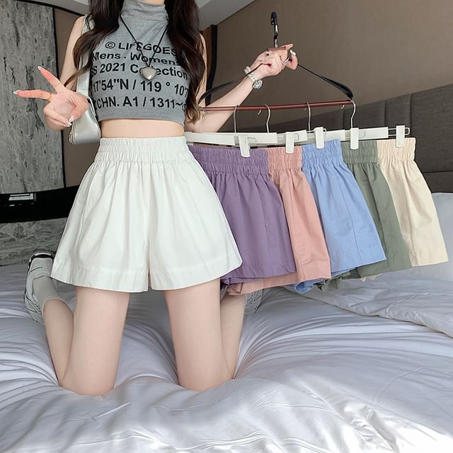 Shorts Plain Elastic Waist