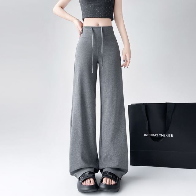 (Various Wide Leg Waist Designs) Sweatpants Drawstring
