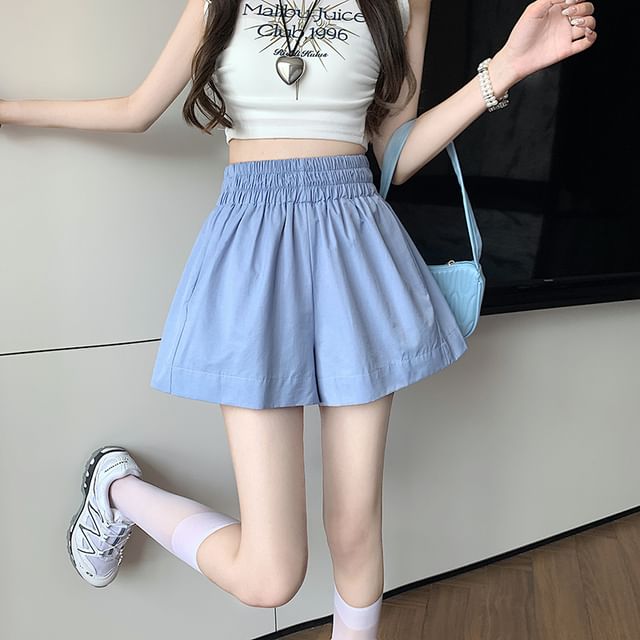 Shorts Plain Elastic Waist