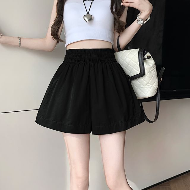 Shorts Plain Elastic Waist