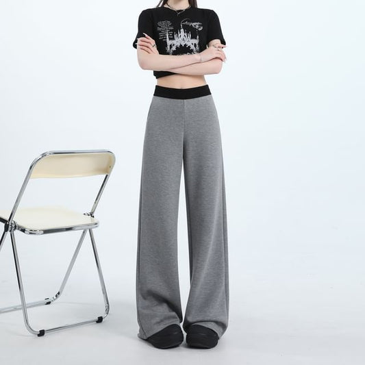 High Contrast Sweatpants Waist Wide (Various Trim Designs) Leg