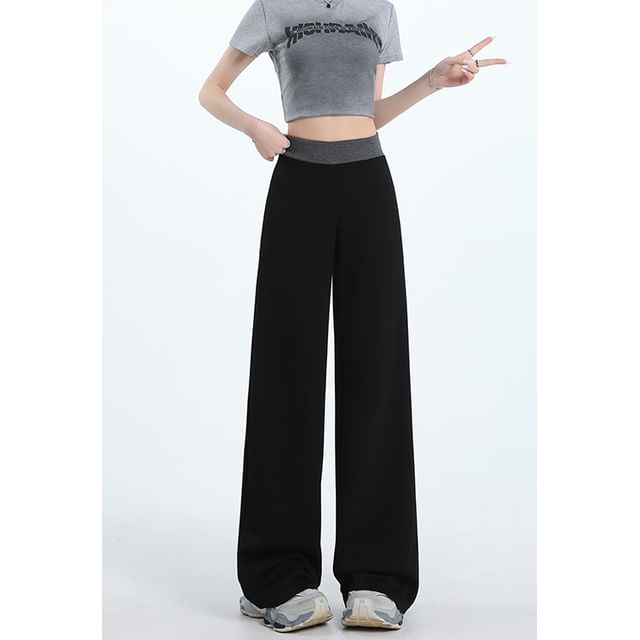 High Contrast Sweatpants Waist Wide (Various Trim Designs) Leg