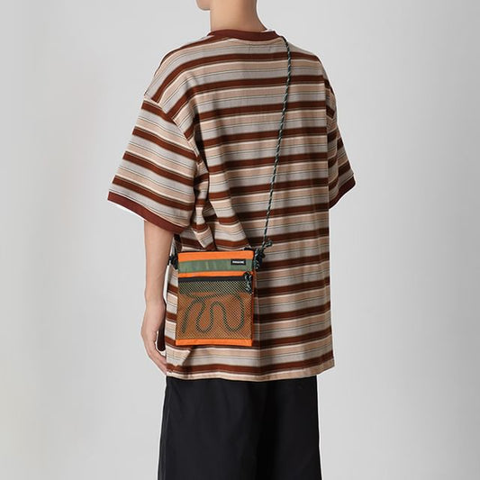 Tone Crossbody Panel Bag Mesh Two