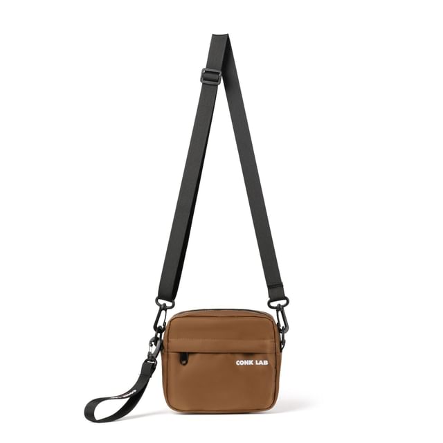 Crossbody Nylon Lettering Bag Print