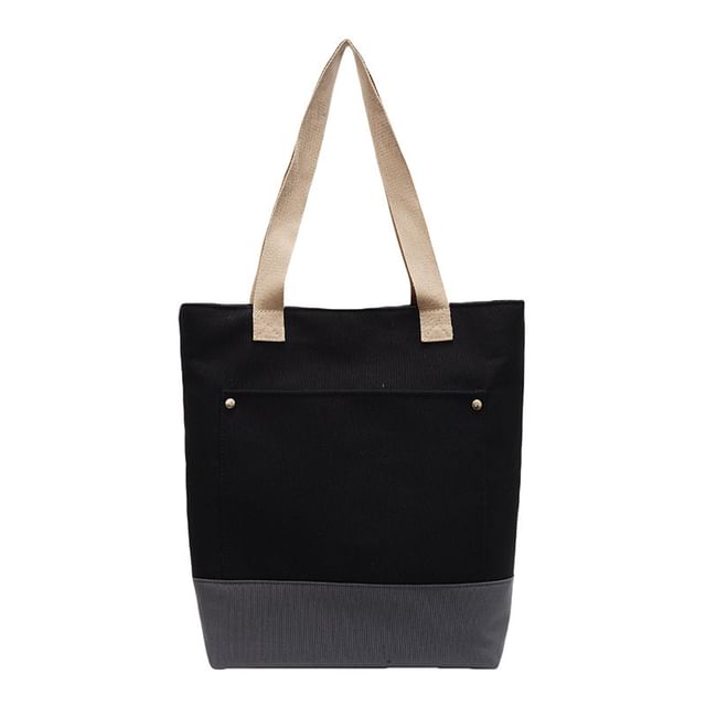Two Canvas Tote Tone Bag