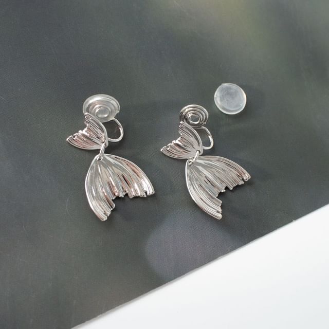 Fish Tail Stud / Earring Clip-On