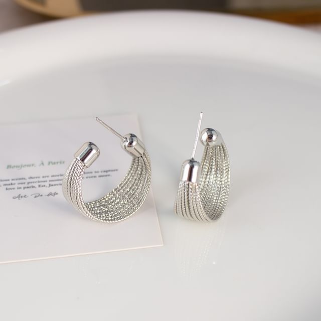 Geometry Clip-On Hoop Earring /