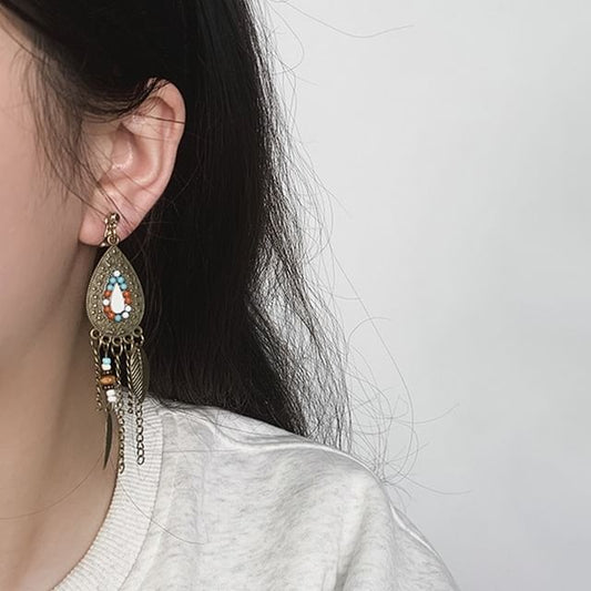 Designs) Leaf Chandelier (Various Alloy Ear Cuff / Earring