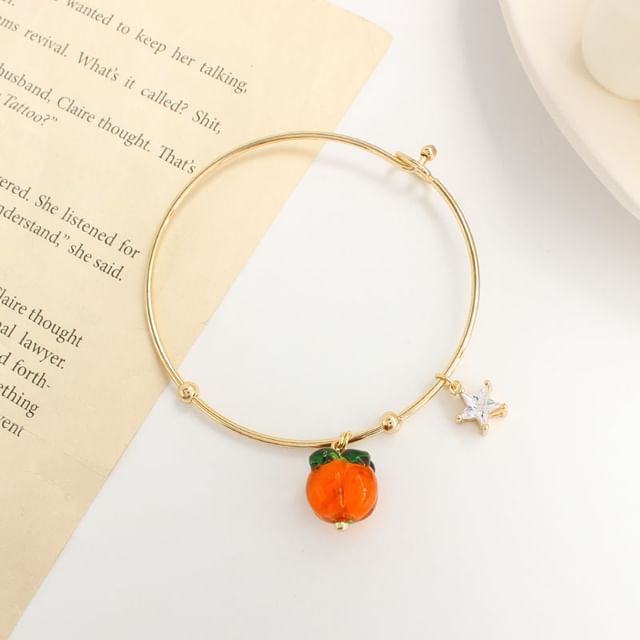 (Various Bangle Designs) Pendant Alloy Fruit