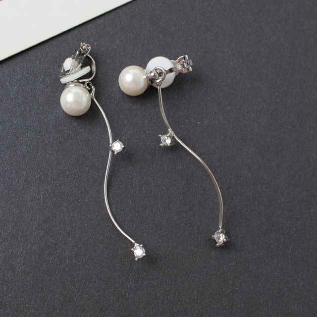 Rhinestone Ear (Various Alloy Dangle / Cuff Pearl Designs) Earring Faux
