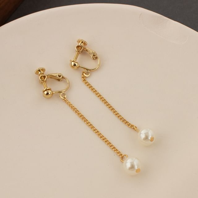 Cuff / Earring (Various Designs) Pearl Faux Ear Dangle