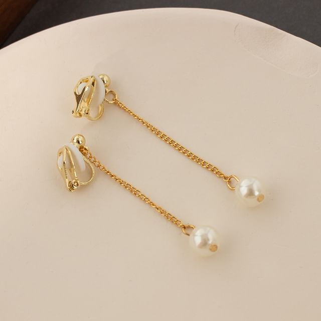 Cuff / Earring (Various Designs) Pearl Faux Ear Dangle