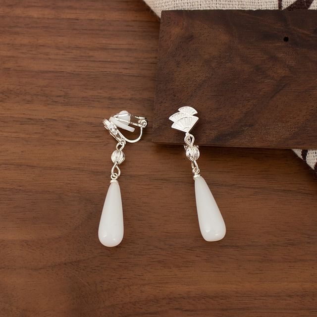 Cuff Faux Gemstone Earring Designs) Fan Ear Rhinestone / (Various Alloy Drop