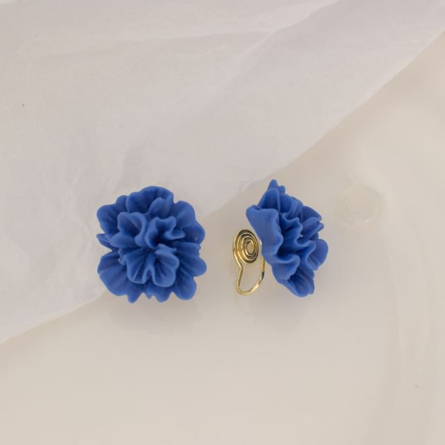 / Stud Cuff Floral Earring Ear Alloy