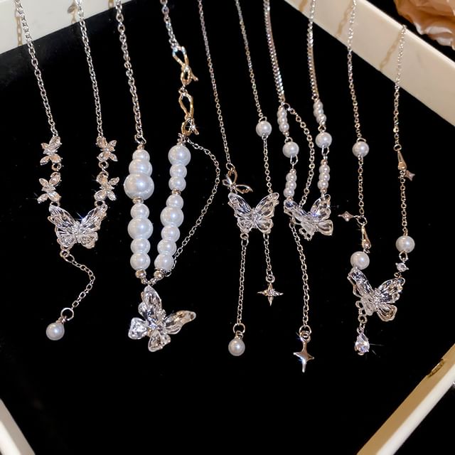 Pendant (Various Pearl Choker Designs) Faux Alloy