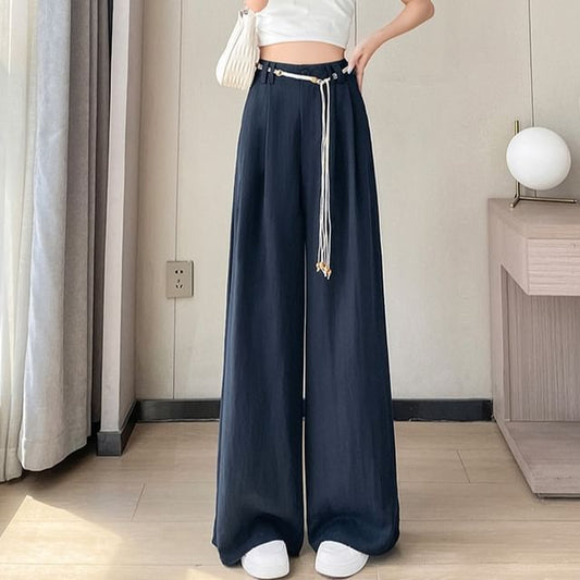 Plain Leg (Various Pants Designs) Wide High Waist