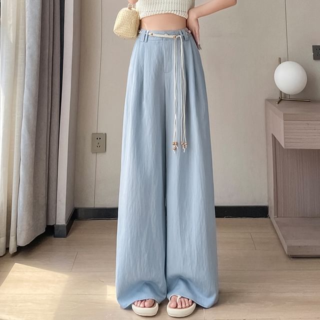 Plain Leg (Various Pants Designs) Wide High Waist