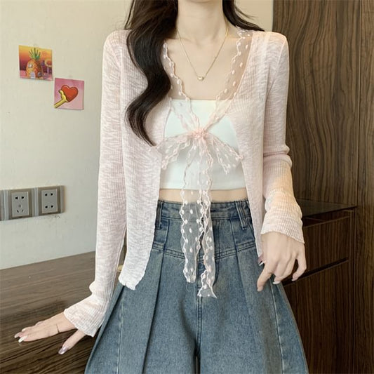 Cardigan Plain Open Front Light